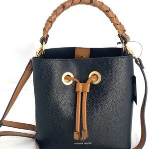NWT Black Leathe Elianna Mini Tote by Nanetter Lepore
